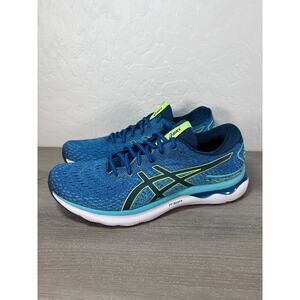 Asics Gel-Nimbus 24 Shoes Men's 12 WIDE Lake Drive/Hazard Green Running Athletic